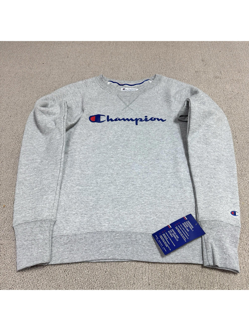 Champion Sweatshirt Gray Long Sleeve Pullover Men's Size Small NWT